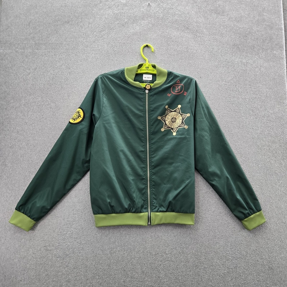 Supernatural Men Jacket XS Green Embroidered Graphic Sheriff‎ Badge Activewear